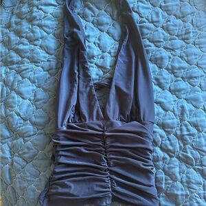 Windsor Blue Ruched Tank Top